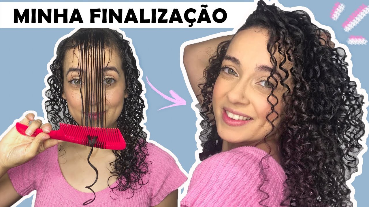 MINHA FINALIZAÇÃO ATUALIZADA | CACHOS DEFINIDOS E SOLTINHOS - Oeslanhiny Nunes