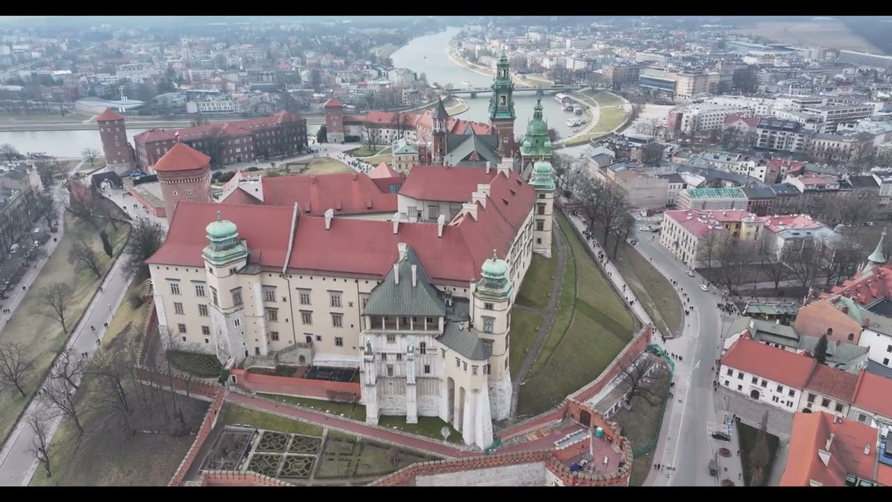 Wawel. Kraków. Z lotu ptaka