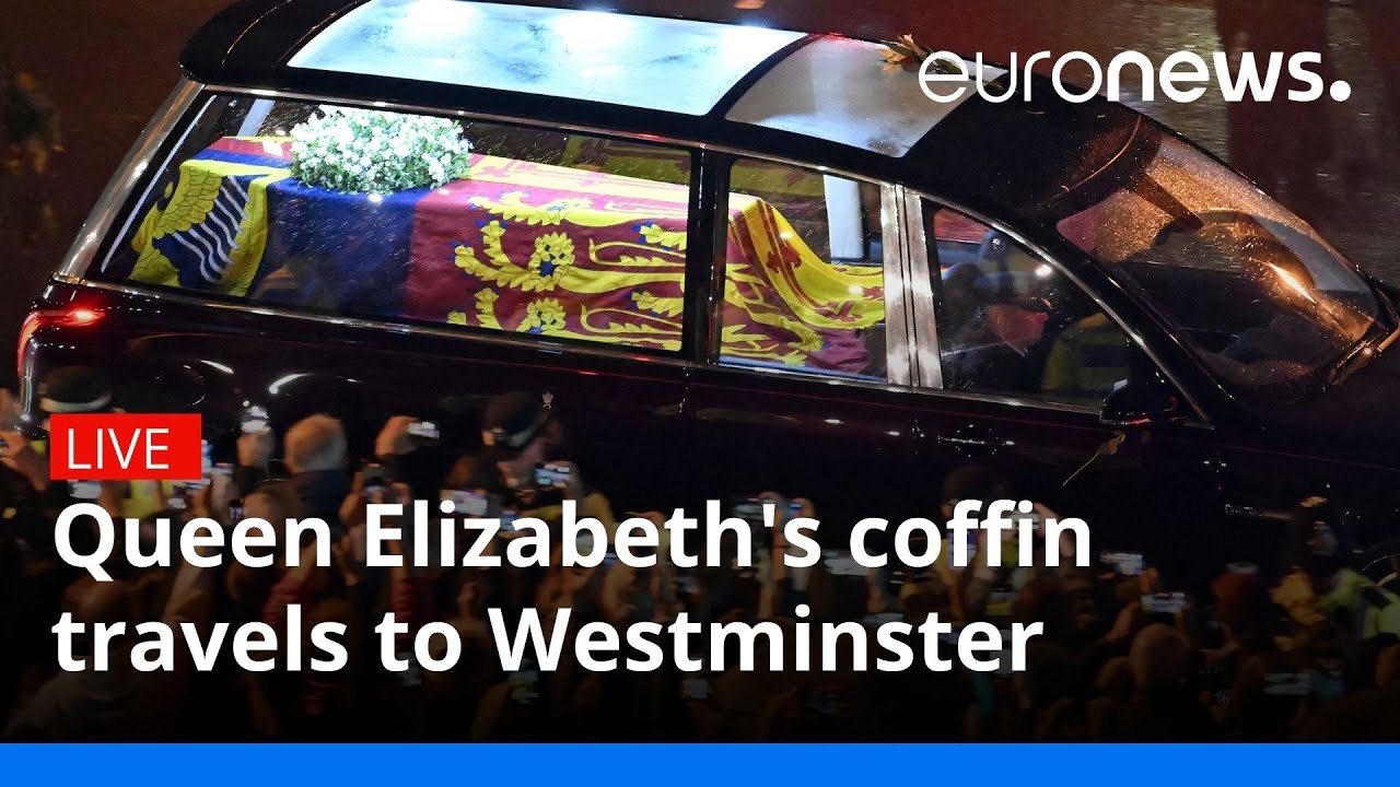 Queen Elizabeth's coffin travels from Buckingham Palace to Westminster