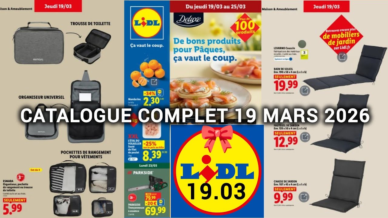 ✨ LIDL Arrivage de la Semaine 19 MARS 2026 🤩 Catalogue COMPLET Cuisine & Ménage ✨ Maison Textile