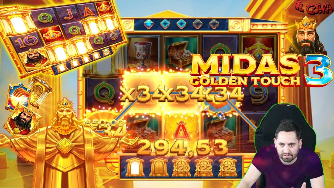 Mimmo e il potere del tocco magico alla MIDAS GOLDEN TOUCH 3 👑|🎰 COBRA SLOT ONLINE