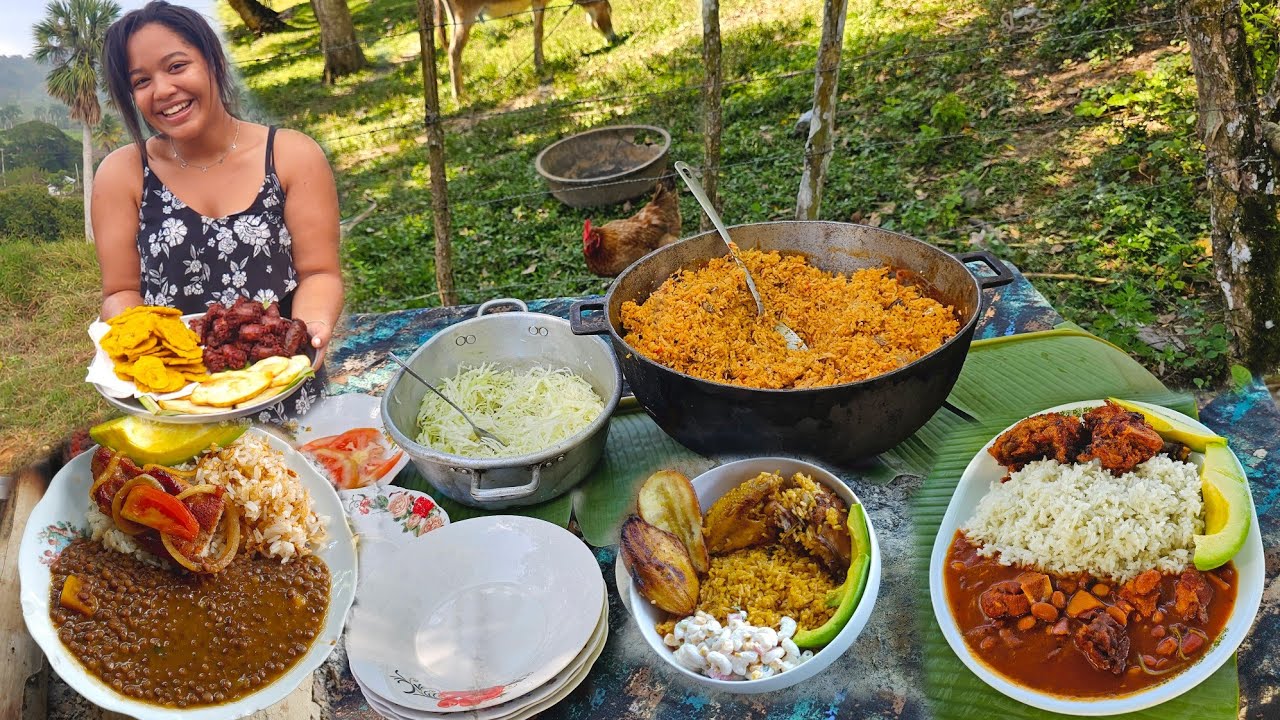 Yuli Cocina Lantejas A La Leña Comida Típica I Fritura Dominicana. La vida del campo