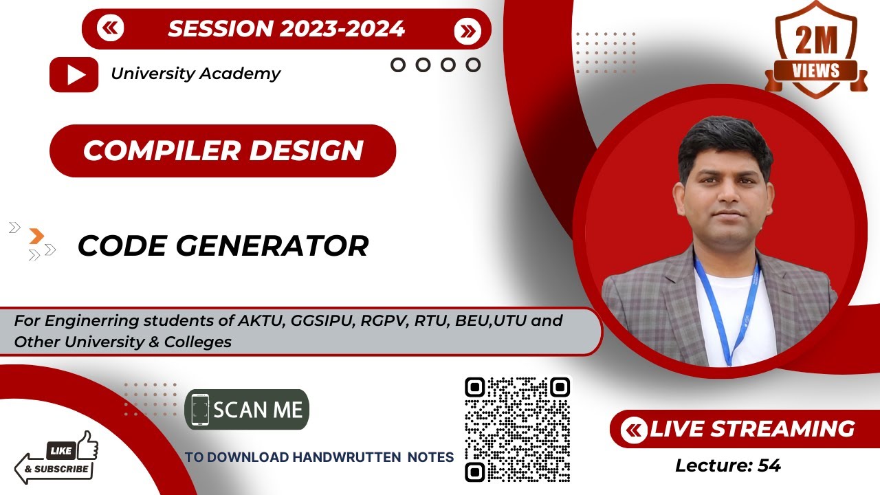 CD54: Code Generation in Compiler Design |Properties of Code Generation|Code Generation Design Issue