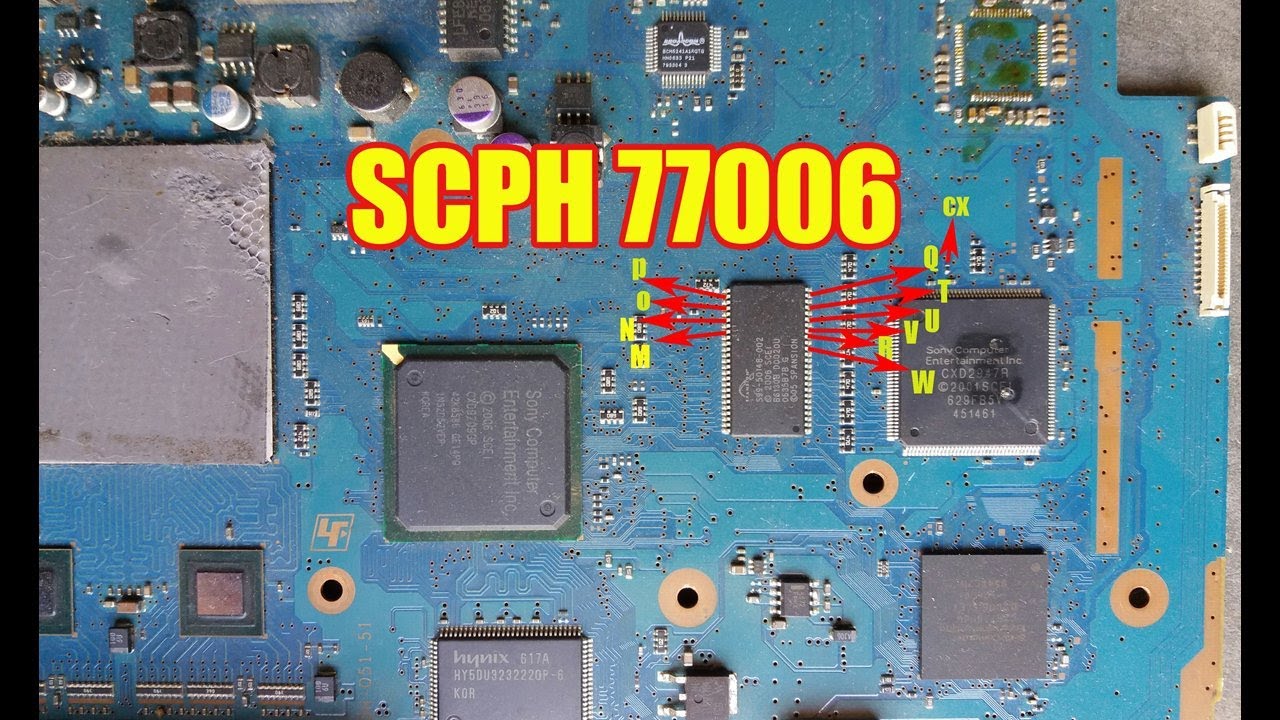 Tutorial on installing the SCPH 77006 matrix AND schematic