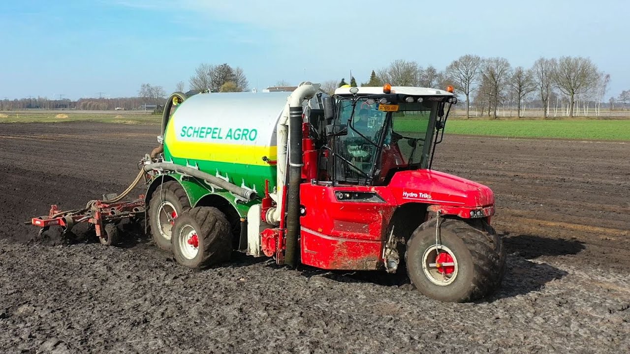 Bouwland bemesten met Vervaet HydroTrike XL Schepel AGRO B.V. Hellum