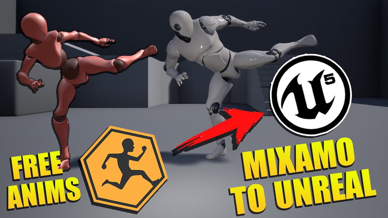Unreal Engine - Get Free Working Animations With Mixamo!