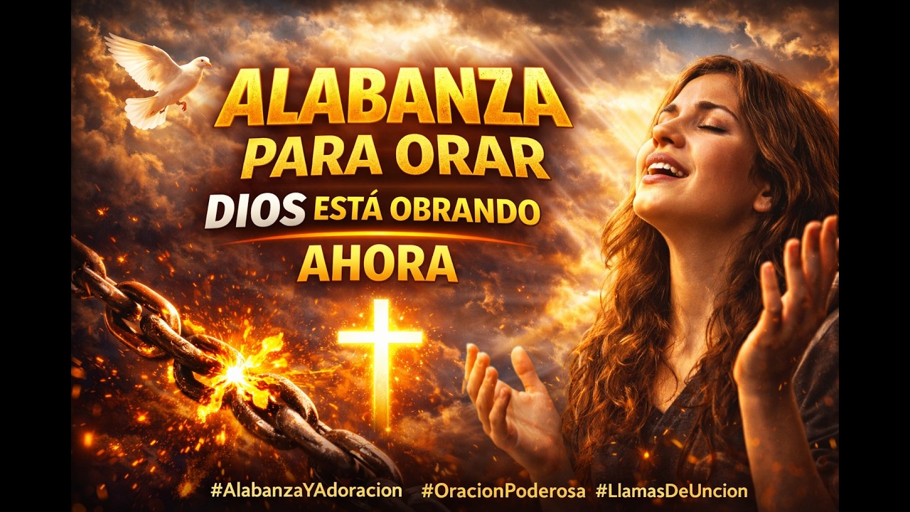 🔥 ALABANZA Y ADORACIÓN PODEROSA PARA ORAR 🙏 #llamasdeuncion  #adoración #oracion #fe #biblia #jesus