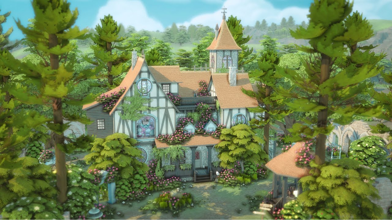 Enchanted Tudor House🪄✨ | The Sims 4 | Speed Build with Ambient Sound | No CC
