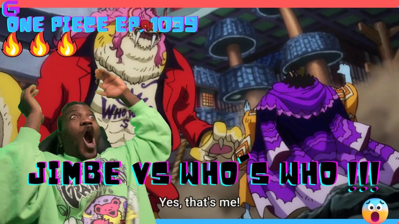 One Piece 1039 - JIMBE VS WHO'S WHO - CRAZY END REVEAL 😨 - FULL EP. REACTION ENG.SUB.