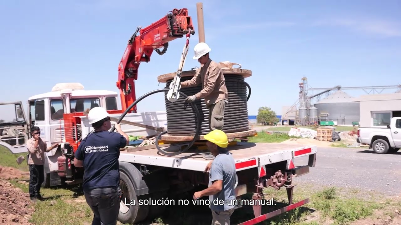 Tendido cables media tension AFA Los Cardos REV 00