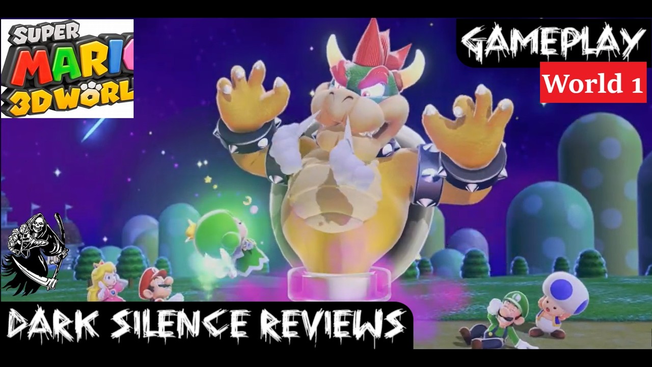 Super Mario 3D World - Throwback Full World 1 gameplay