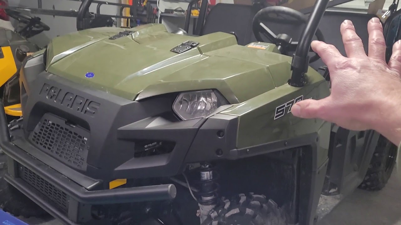 Polaris ranger windshield install. 570 full size from Super ATV