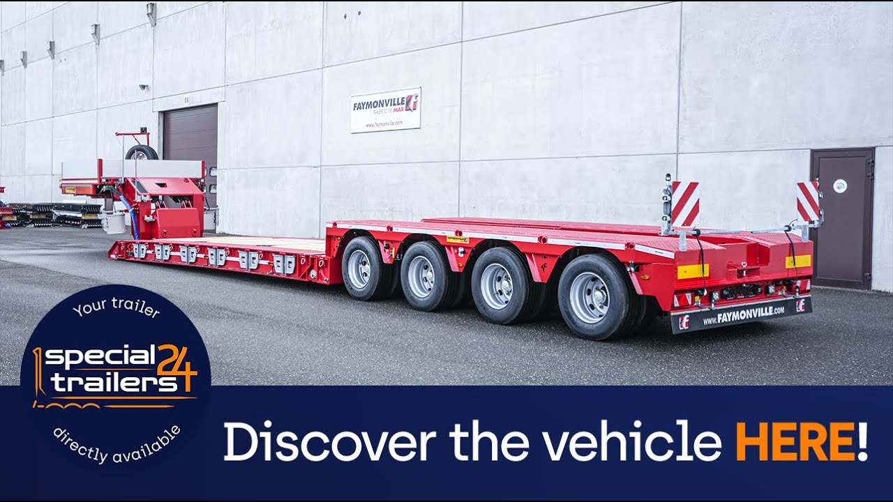 Faymonville - MegaMAX extendable lowbed trailer with 4 axles and detachable gooseneck