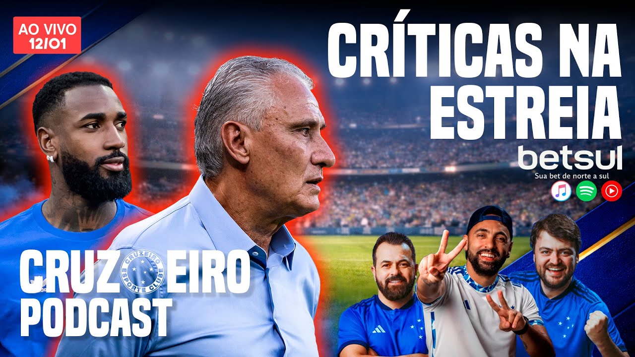 CRUZOEIRO PODCAST (AO VIVO) | 12/01 | DERROTA NA ESTREIA; GERSON T&Aacute; NA &Aacute;REA