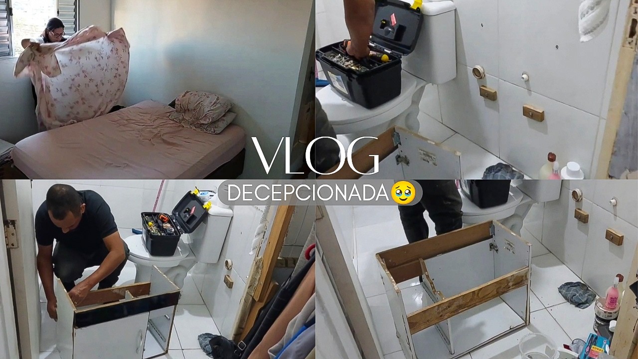 ROTINA DIÁRIA🏡 Estou Decepcionada com meu banheiro😔 Reforma deu ruim | Organização🌱 Casa da Bi