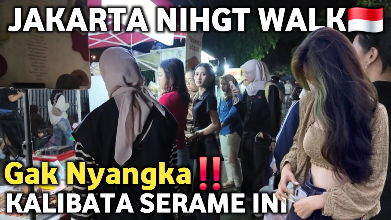 GAK NYANGKA‼️JAJANAN MALAM DI KALIBATA SERAME INI MALAM HARI❓️JAKARTA NIGHT WALK 🇲🇨