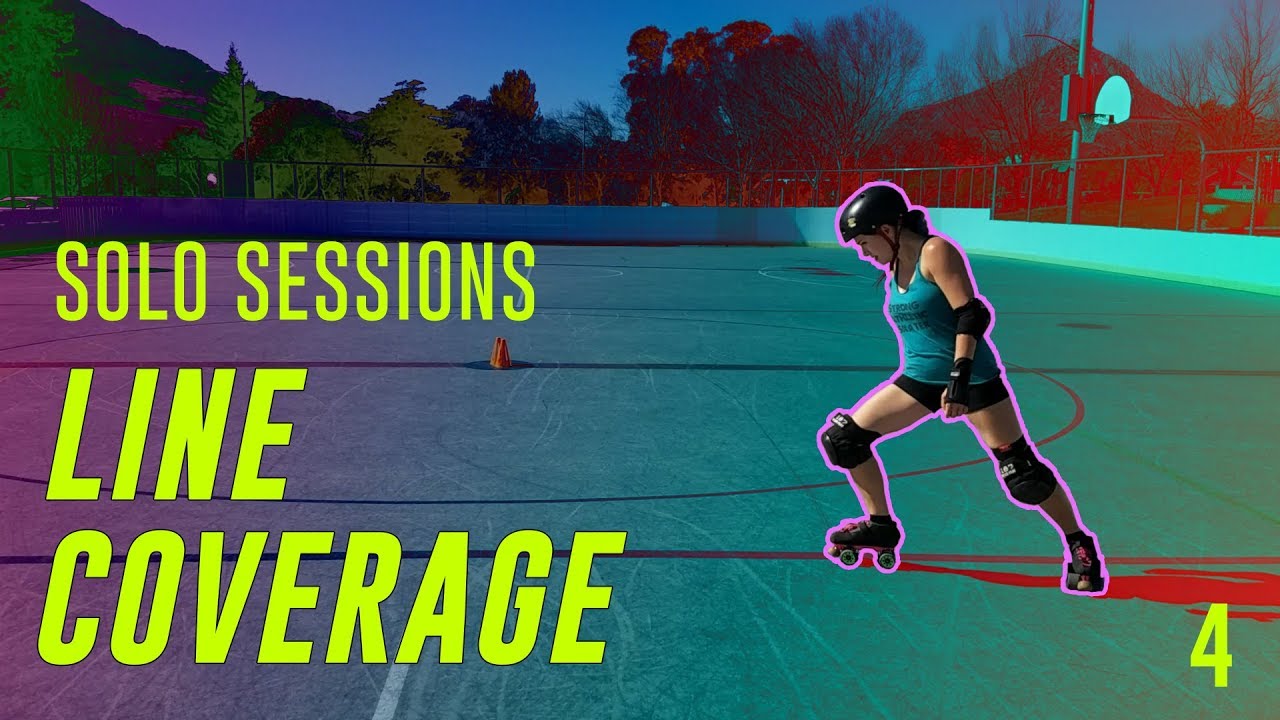 Roller Derby Skills: Line Coverage (Power Stops & C-cuts) | SOLO SESSIONS 4