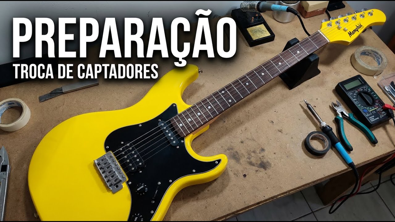 Quer aprender a trocar os Captadores? Checklist rápido na Guitarra Memphis MG32
