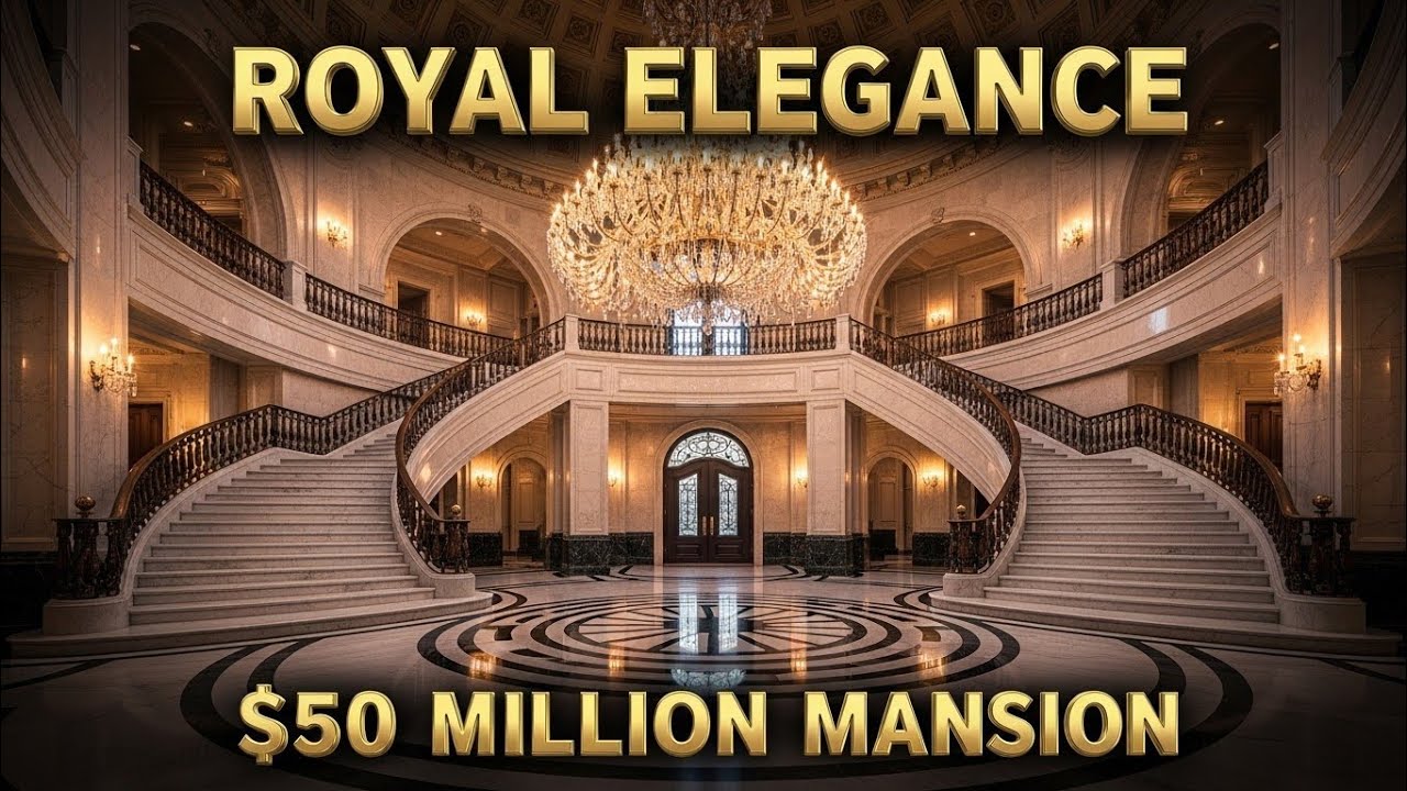 Royal Elegance Meets Modern Luxury | A Spectacular Mansion with Dramatic Stone Elements