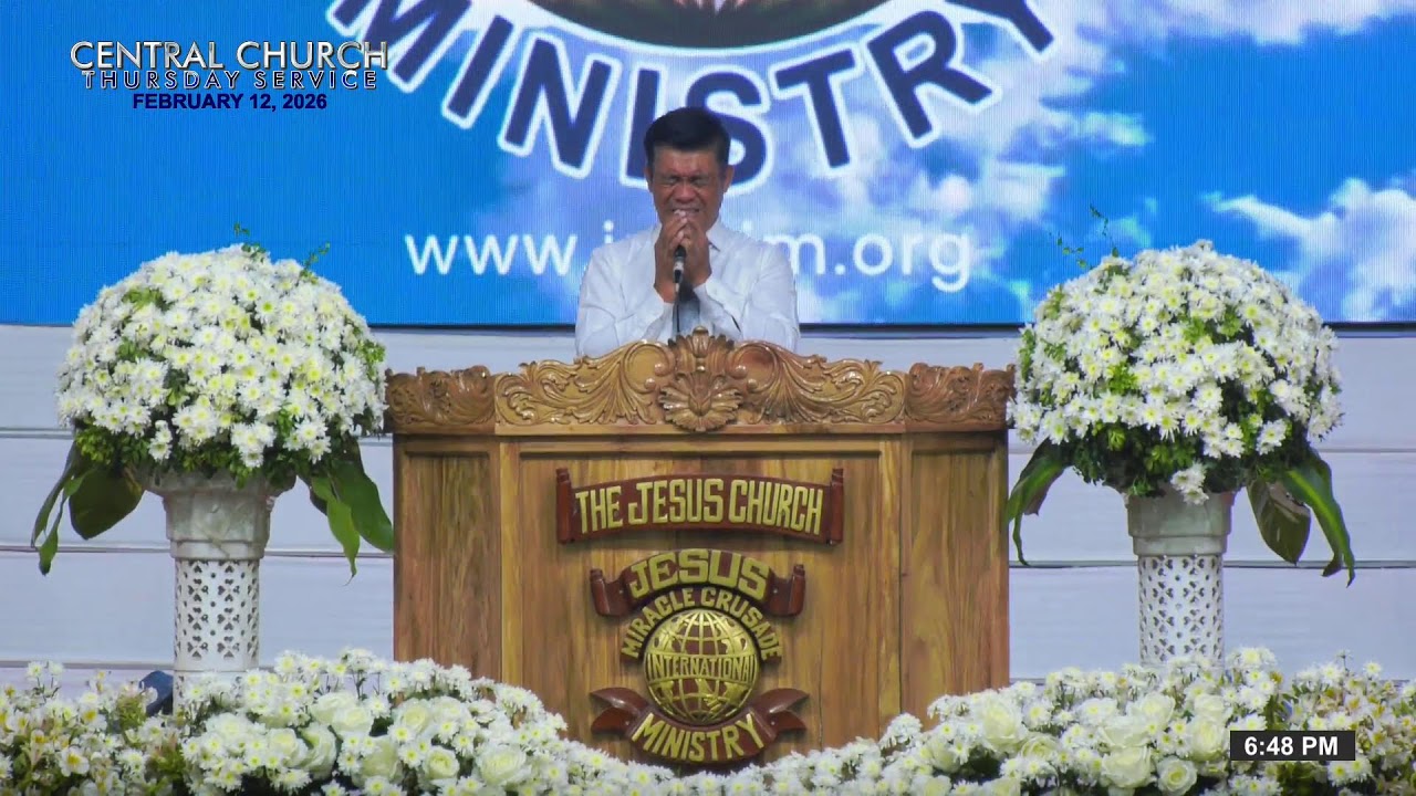 Watch!!! JMCIM Central Live Streaming of Thursday Service | FEBRUARY 12, 2026.