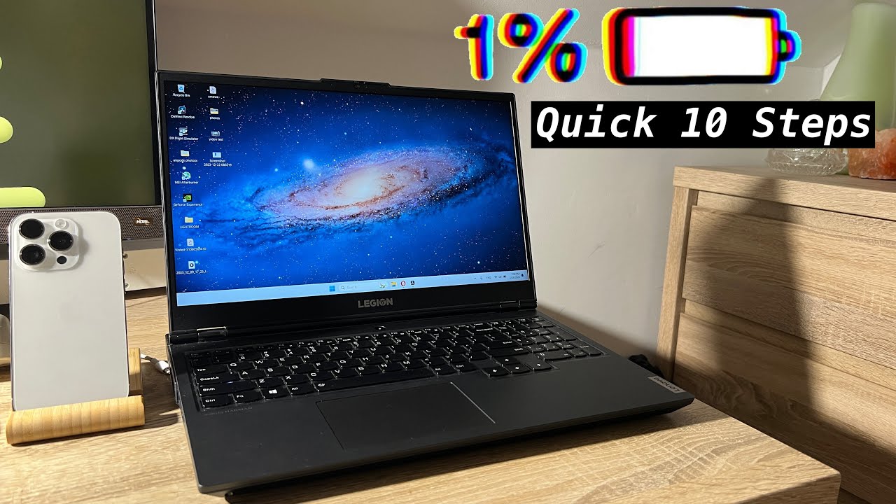 10 Gaming Laptop HACKS to Improve Your BATTERY LIFE! (2024 ft. Legion 5)