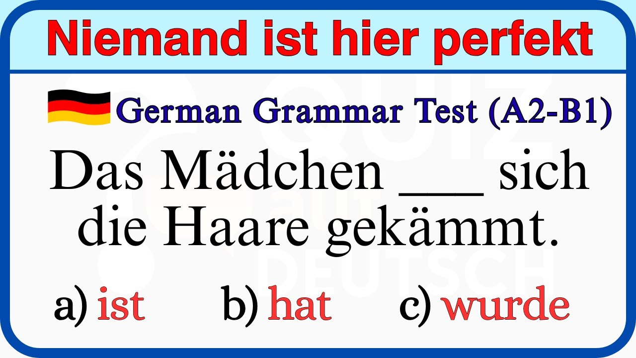 Deutsches Grammatik-Quiz | 35 Fragen zum Testen deines Wissens 