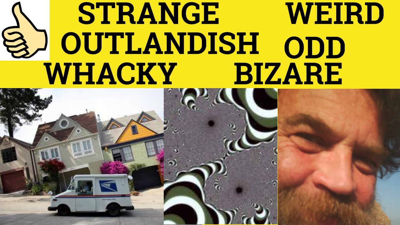 🔵 Strange Odd Weird Bizarre Outlandish Wacky - Strange Odd Weird Bizarre Outlandish Wacky Examples