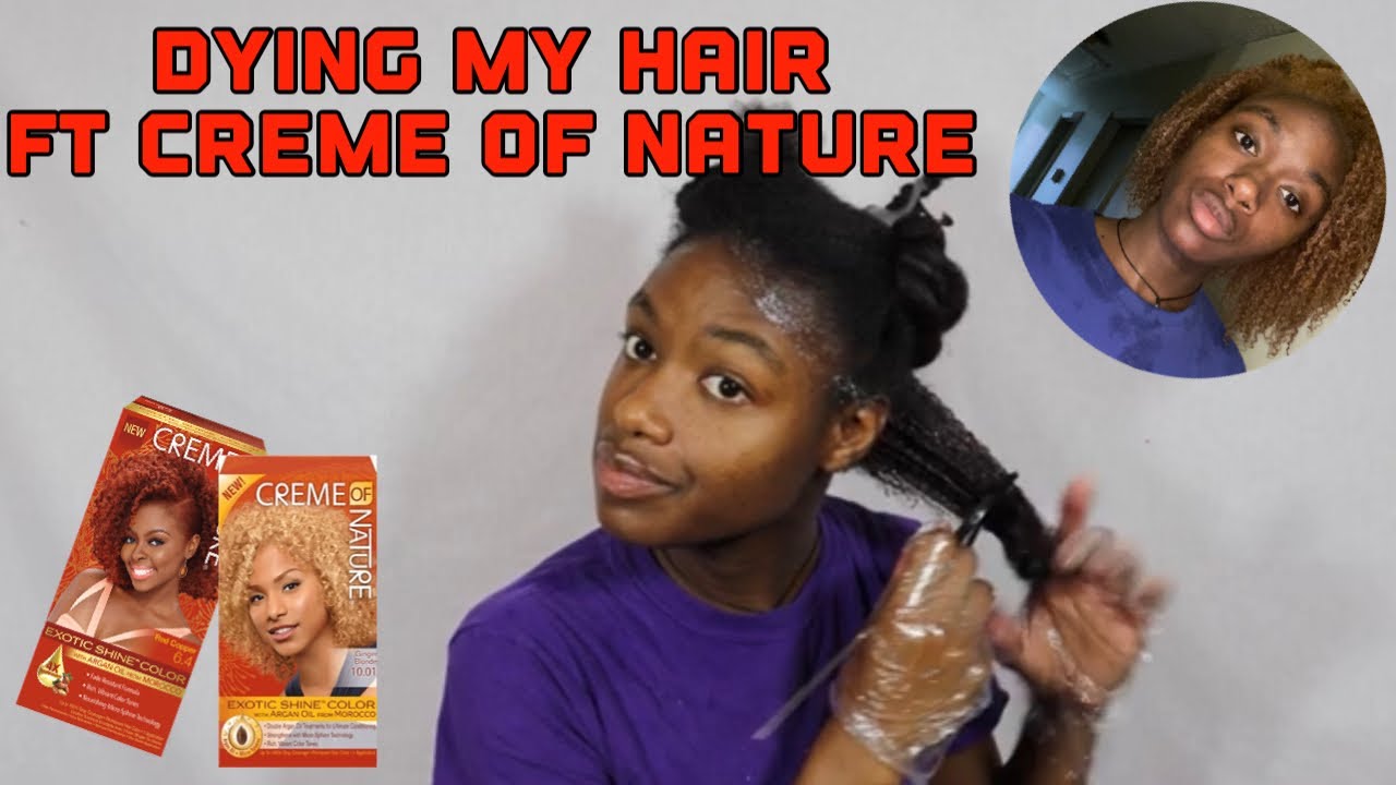 Dying My Hair For The First Time | Creme of Nature Red Copper and Ginger Blonde