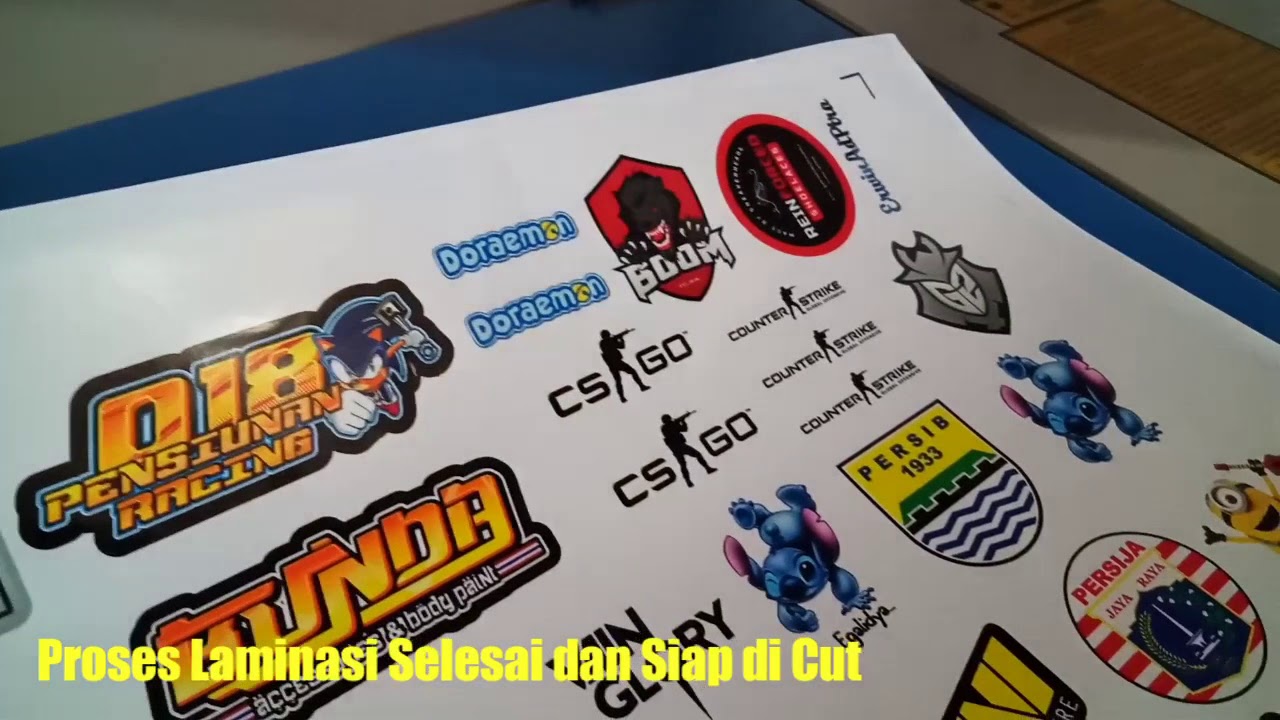 Tutorial Print+Laminasi+Cut Stiker Oleh RONIta