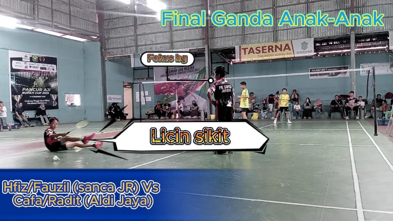 BADMINTON Fans Are Going CRAZY For Cafa/Radit vs Hafis/Fauzil!