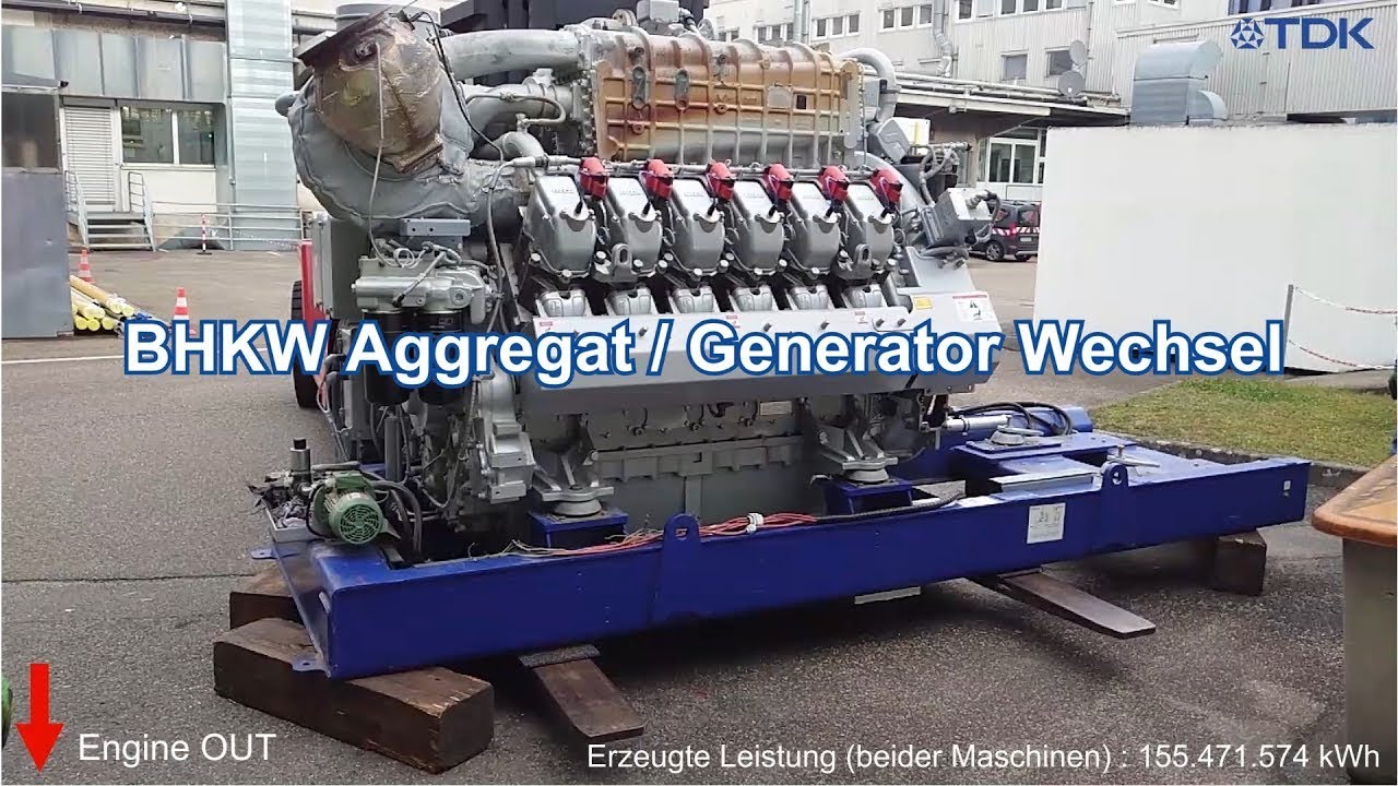 BHKW (CHP) Aggregat / Generator Wechsel | TDK-Micronas