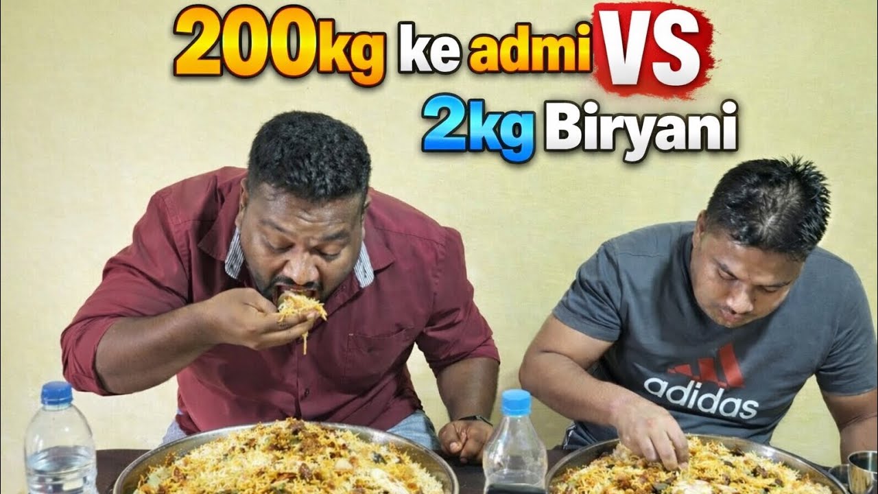 200 Kg Ke Do Admi Or 2Kg Bucket Biryani Challenge | Hydrabaadi  Red bucket  Biryani Challenge 