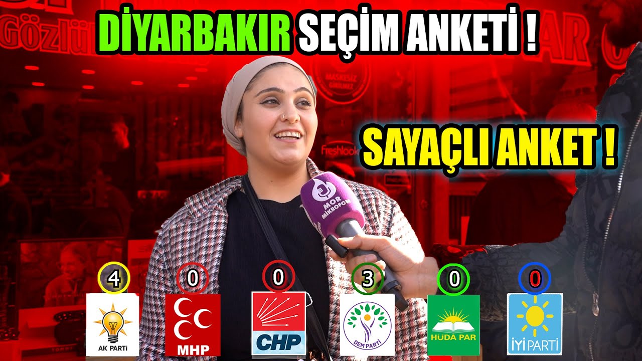 DİYARBAKIR SEÇİM ANKETİ | SAYAÇLI ANKET
