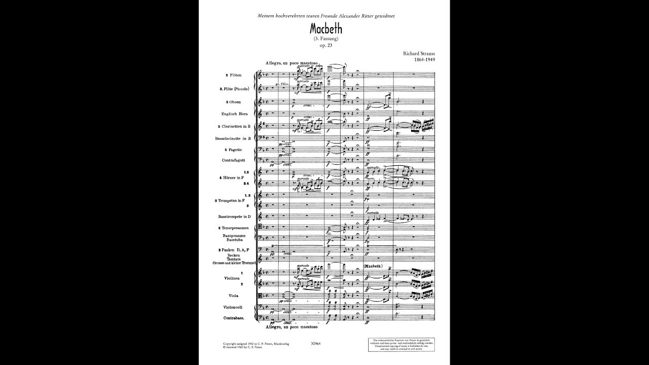 Strauss - Macbeth Op. 23 (Score)