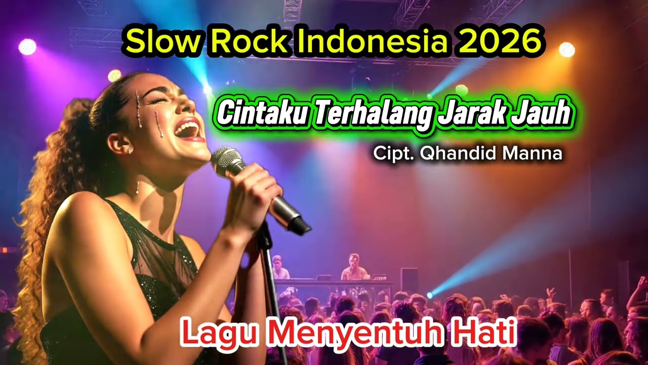 Cinta Terhalang Jarak Jauh Cipt. Qhandid Manna ( lagu paling menyentuh hati )