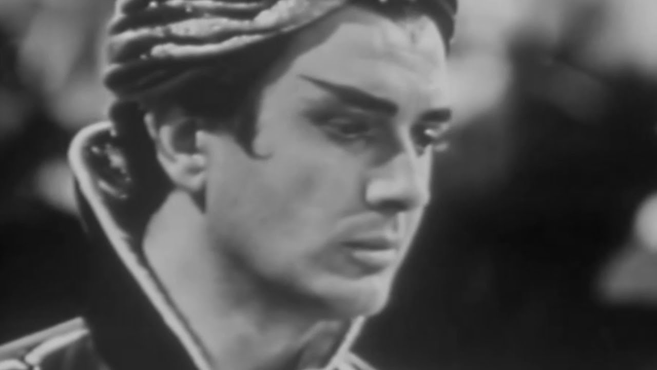 Franco Corelli 'No, no, principessa...Tre enigmi m'hai proposto' 1958 (Turandot TV film) + SUBTITLES