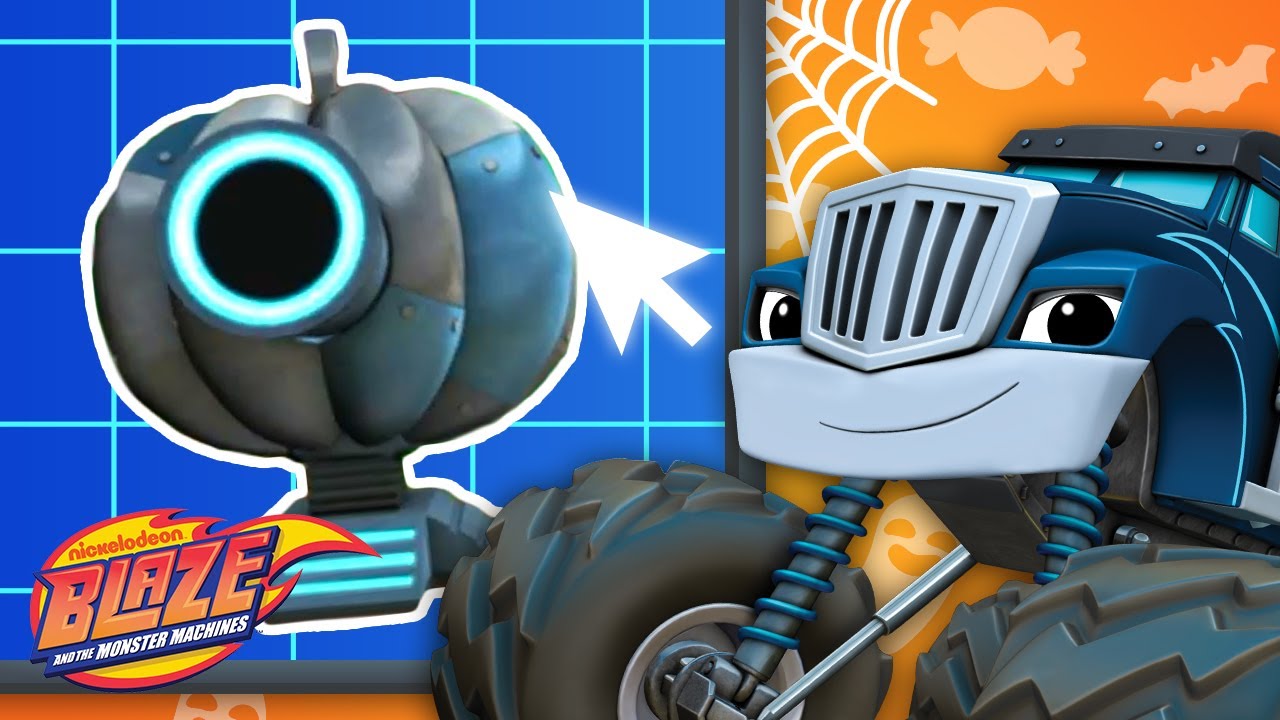 Crusher Builds Robots #7 For Halloween | Games For Kids | Blaze and the Monster Machines