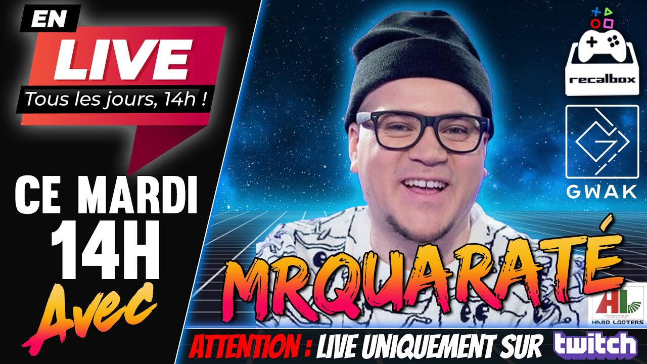 LIVE84: avec MrQuaRaté des Hard Looters / TeamGwak pour nous parler de ses souvenirs retrogaming !