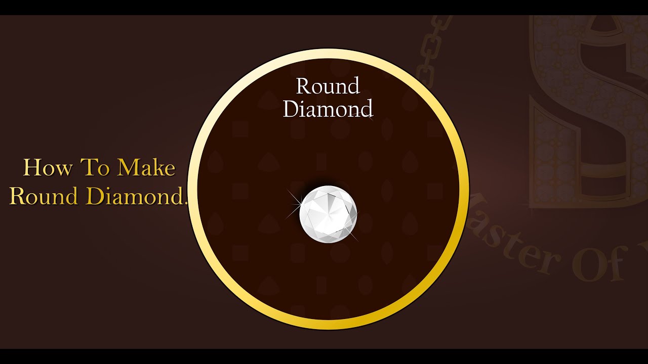 How to do rendering on Round Diamond | Corel Draw I Tutorial