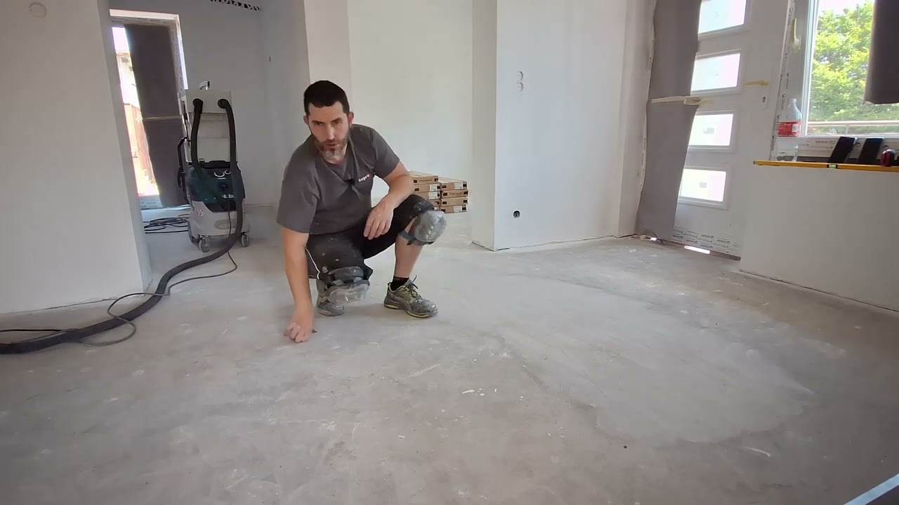 Aljzatbeton előkészítése betoncsiszolással