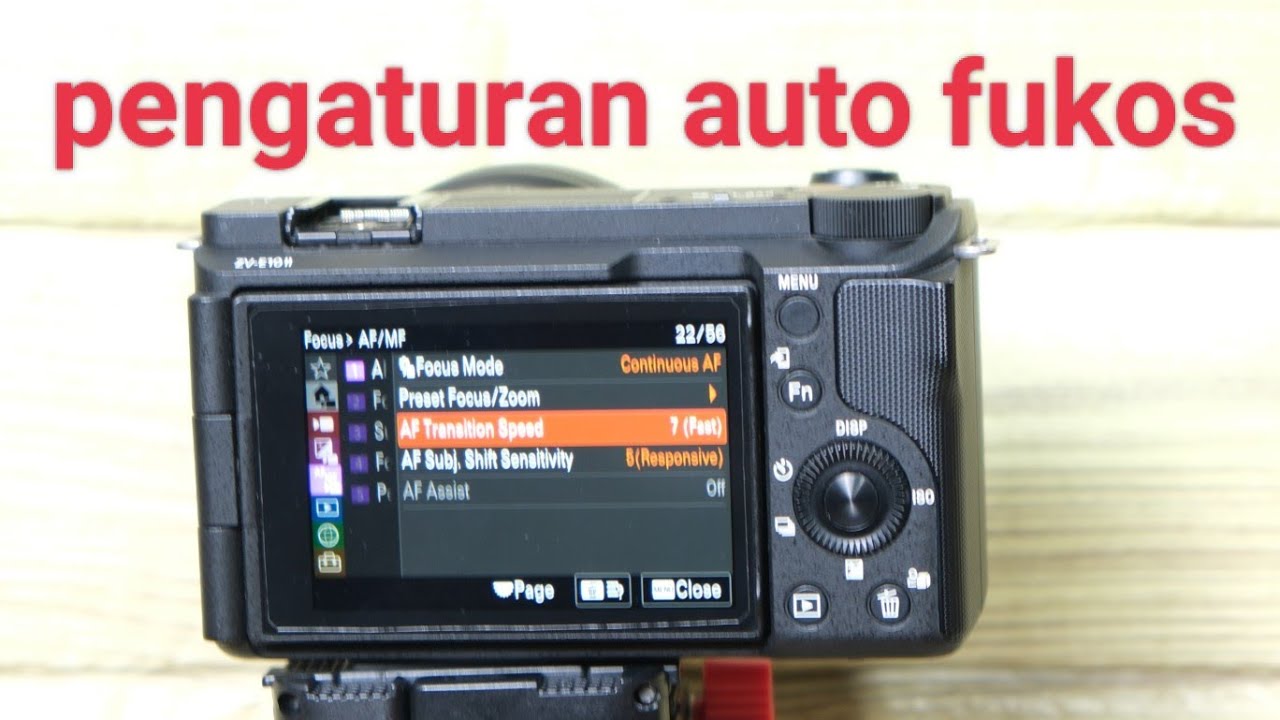 Cara mengatur auto fokus kamera sony ZV- E10 mark ll