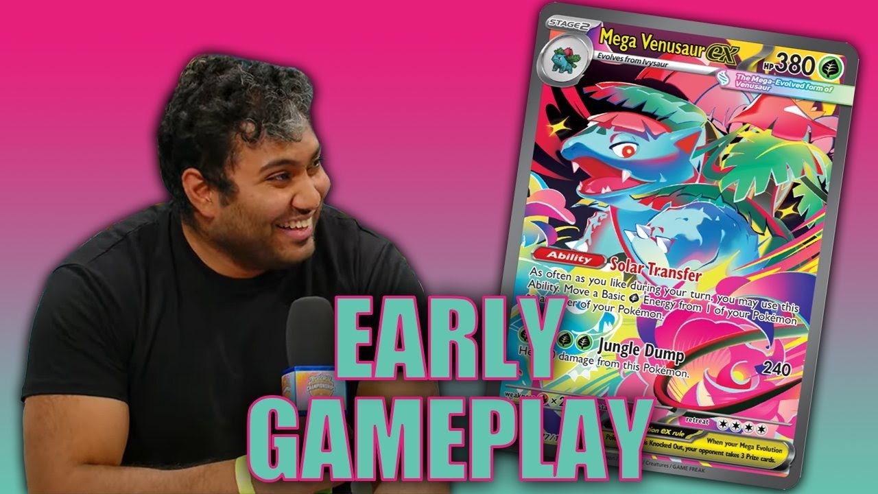 Mega Venusaur EX РАННИЙ геймплей и список колод!