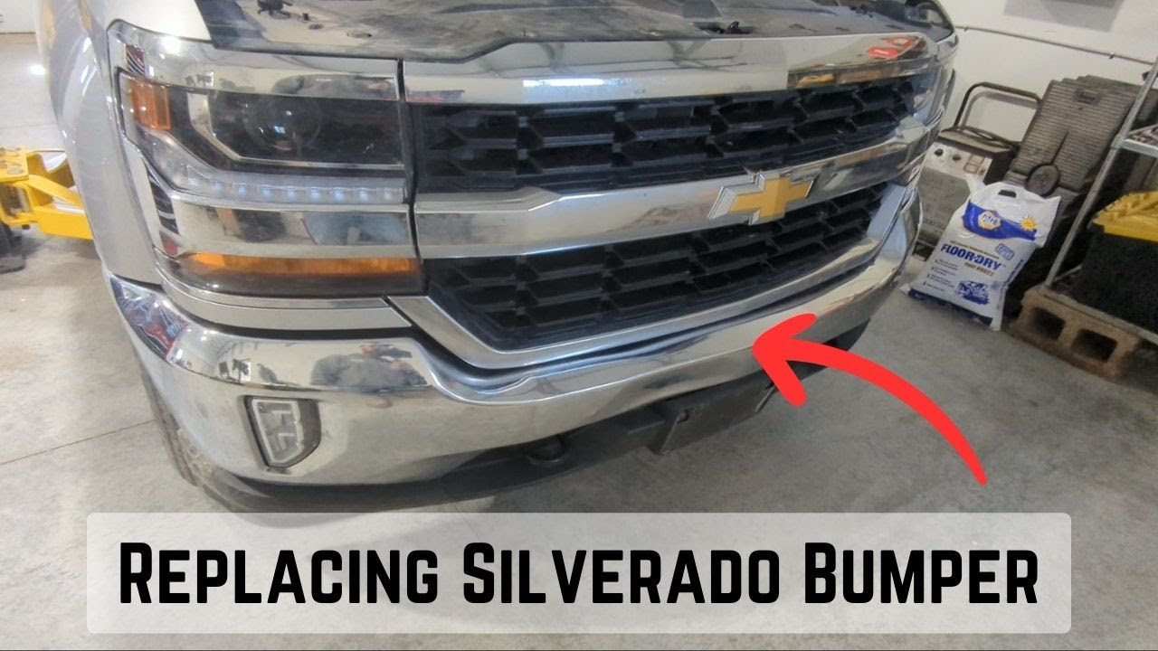 Замена передней панели бампера Chevrolet Silverado 2016-2018