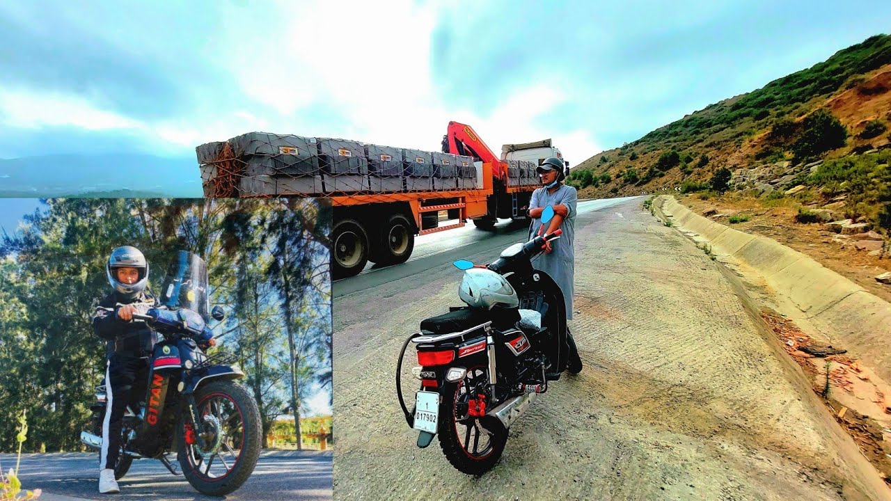 مشيت أنا الواليد من الرباط إلى مراكش الحمرا❤ عبر الدراجة النارية لمسافة 330Km 🏍🇲🇦⛰
