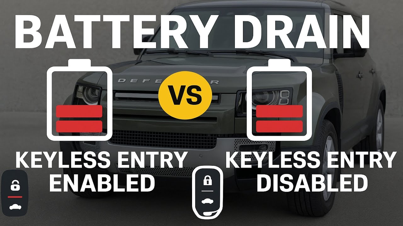 Land Rover Defender L663 Does Keyless Entry Enable / Disable Effect Battery Drain ? TESTED