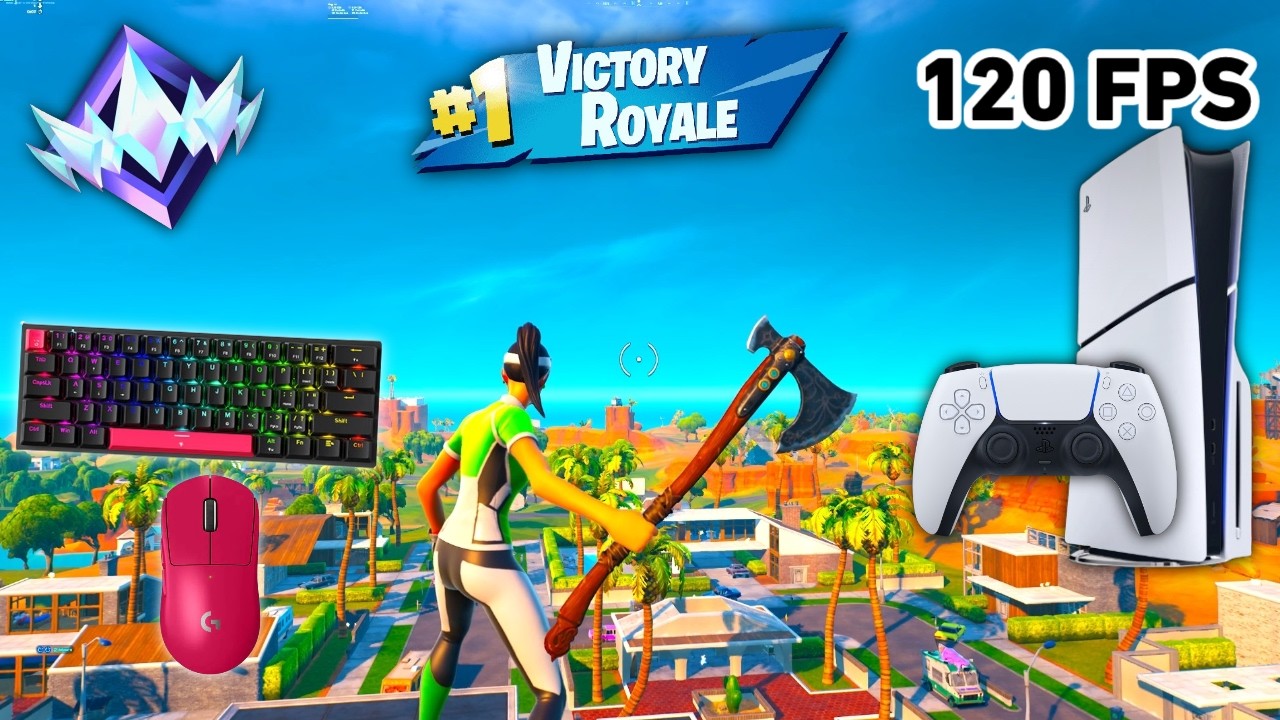 Fortnite Unreal Ranked Reload On PS5 Slim | Keyboard & Mouse Gameplay | 120 FPS | 4K