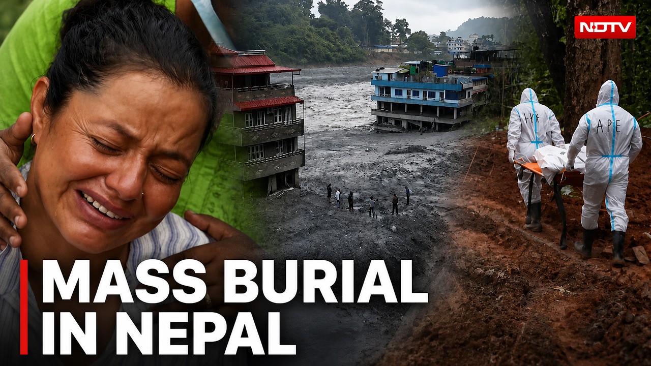 Nepal Floods LIVE | Mass Burial of Flash Floods Victims in Nepal