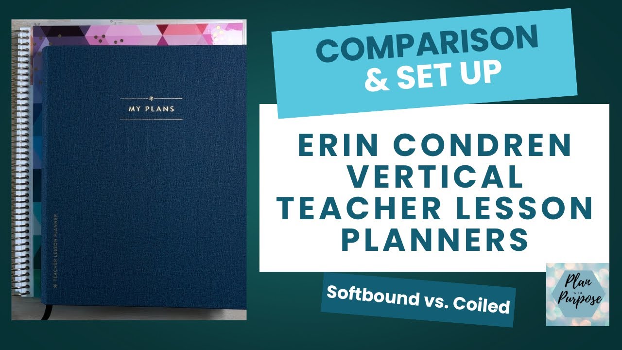 Comparison of Softbound & Coiled Teacher Lesson Planners + TLP Set Up! 