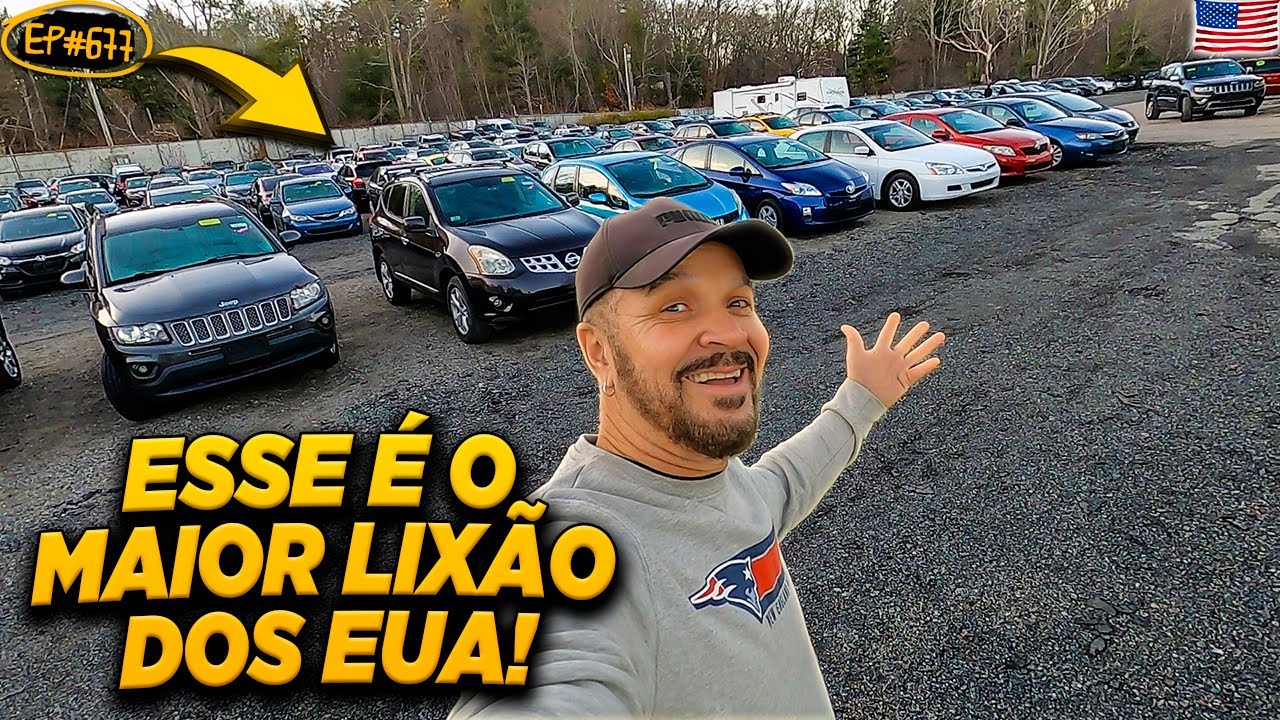 FUI NO MAIOR LIXÃO DE AUTOMÓVEIS DOS ESTADOS UNIDOS! TUDO A PREÇO DE BANANA! 😱