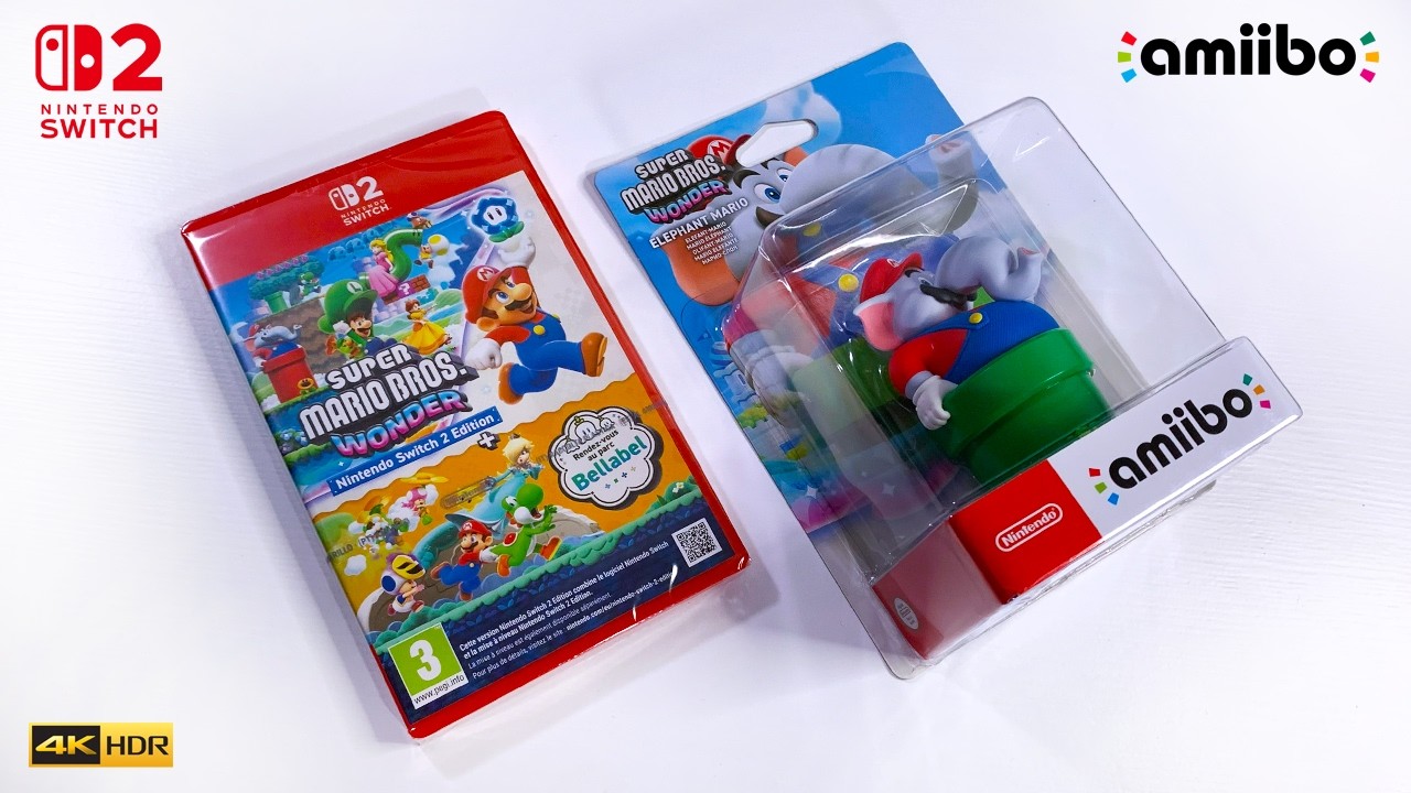 Super Mario Bros. Wonder Nintendo Switch 2 Edition + Meetup in Bellabel Park + amiibo Unboxing